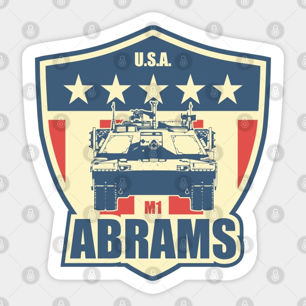 M1 Abrams Shied Sticker by TCP
